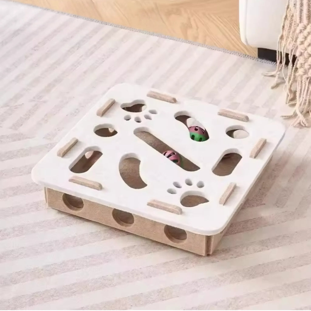 Scratch-Resistant Silent Felt Cat Puzzle Box