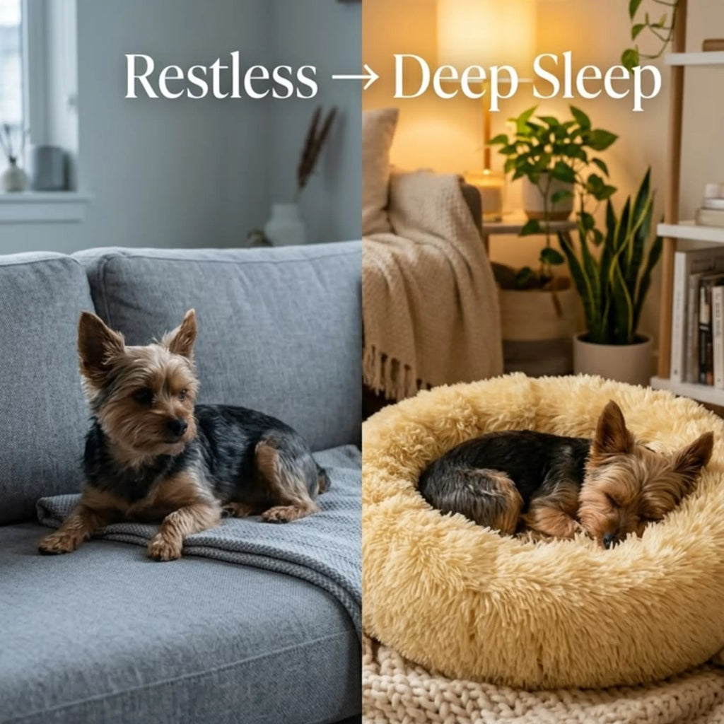 Anxiety-Relieving Plush Donut Pet Bed