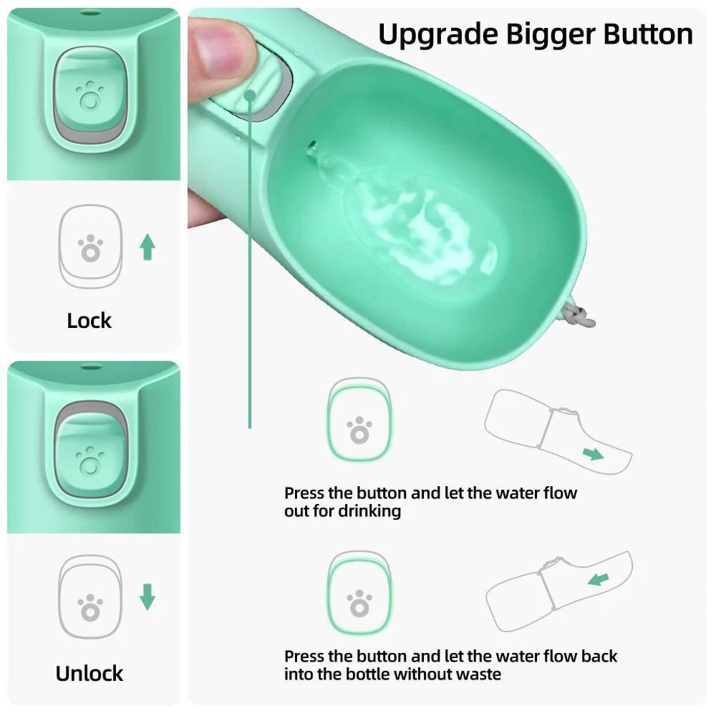 Foldable Leakproof Portable Dog Water Bottle
