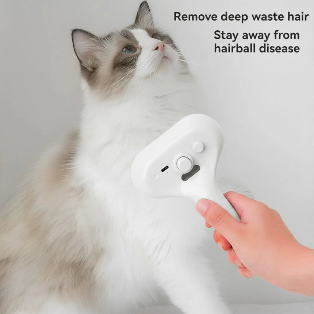 Anti-Static Steamy Pet Grooming Brush