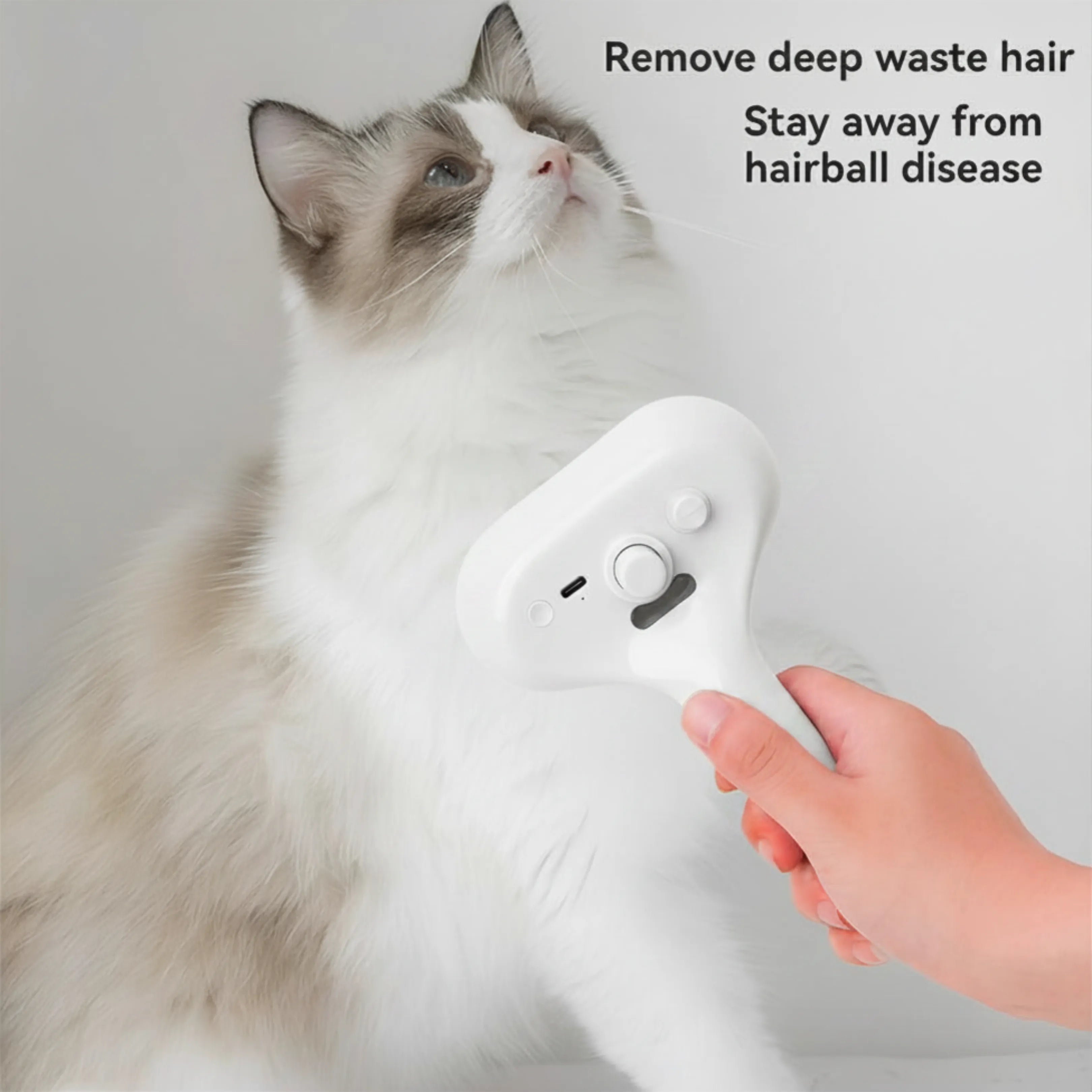 Anti-Static Steamy Pet Grooming Brush