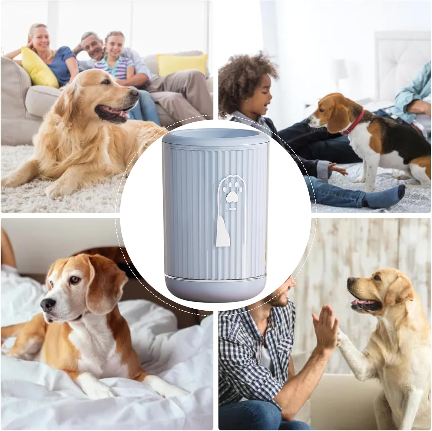 Muddy-Paw Safe Rotating Pet Foot Washer