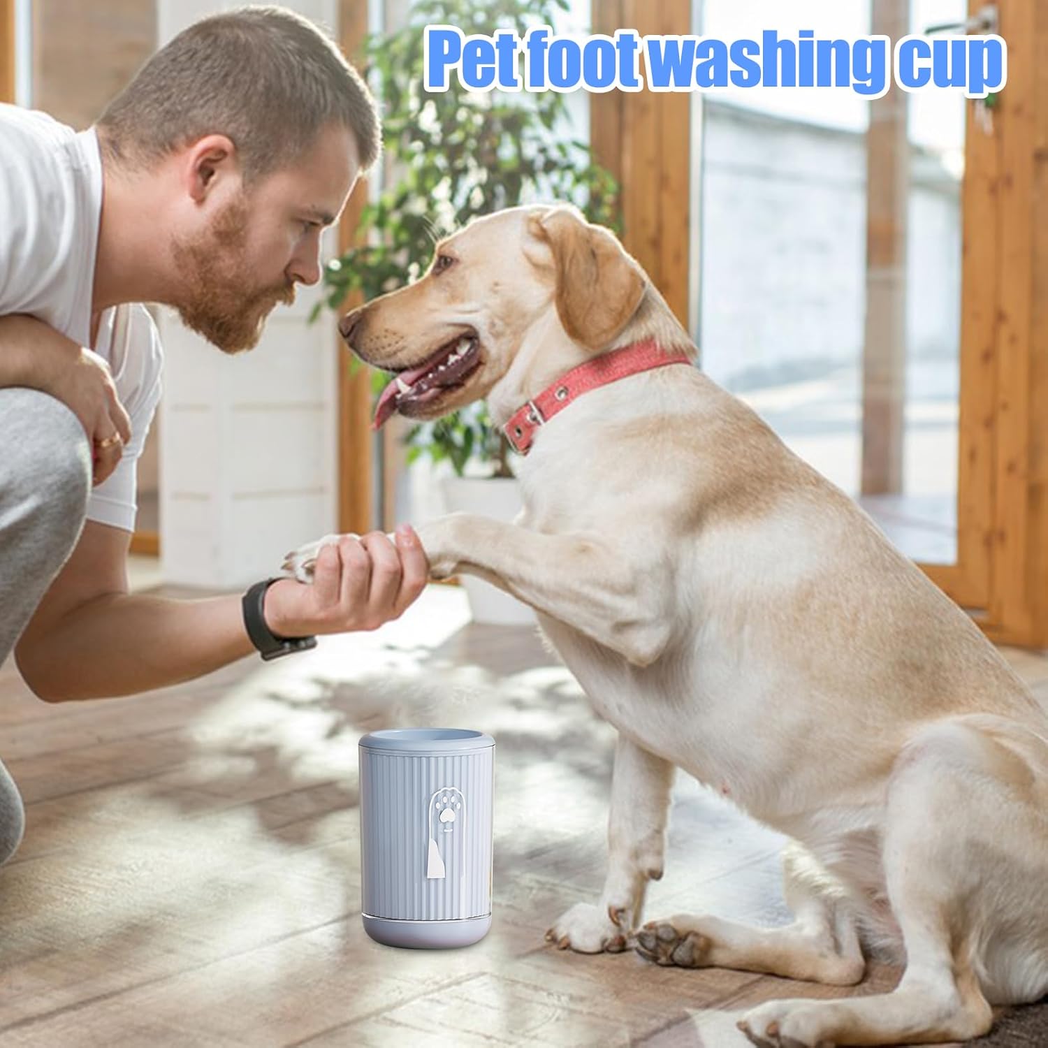 Muddy-Paw Safe Rotating Pet Foot Washer