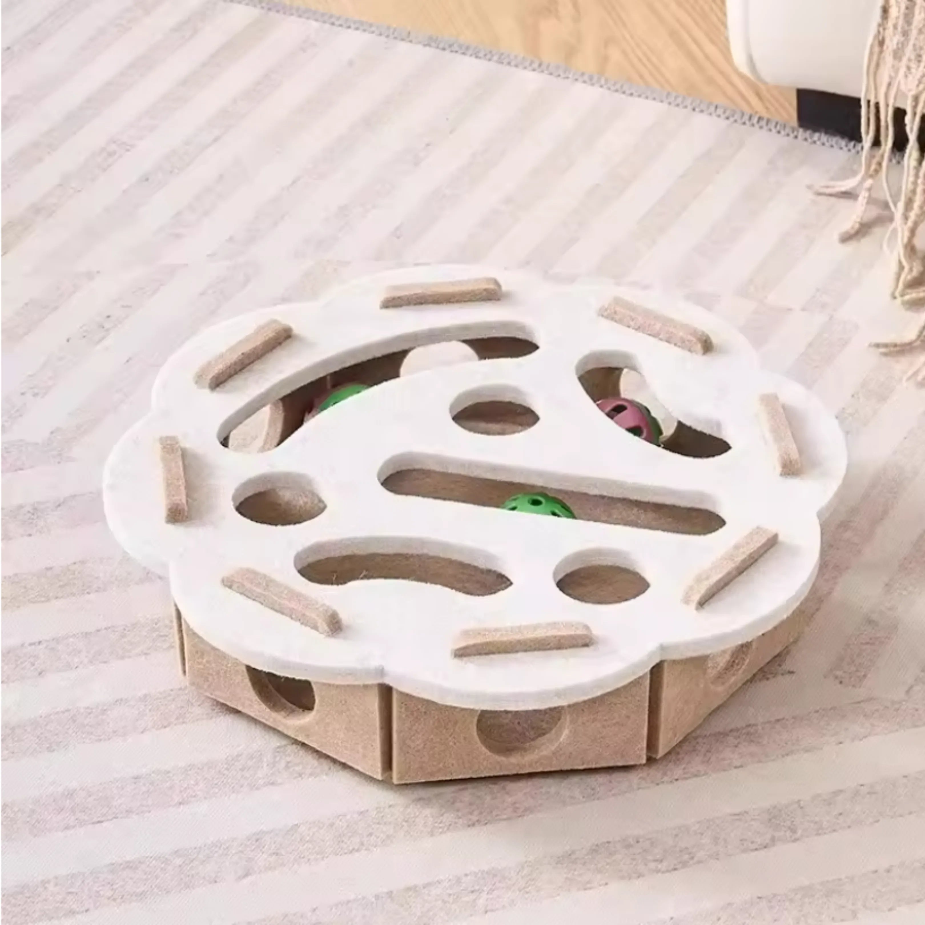 Scratch-Resistant Silent Felt Cat Puzzle Box