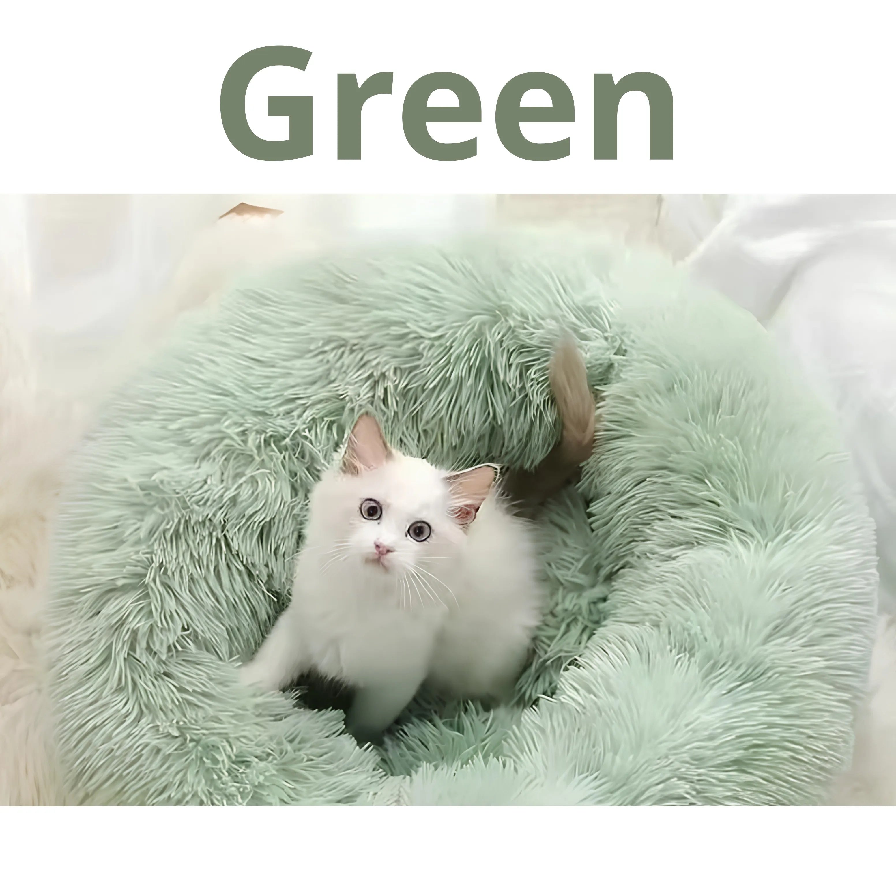 Anxiety-Relieving Plush Donut Pet Bed