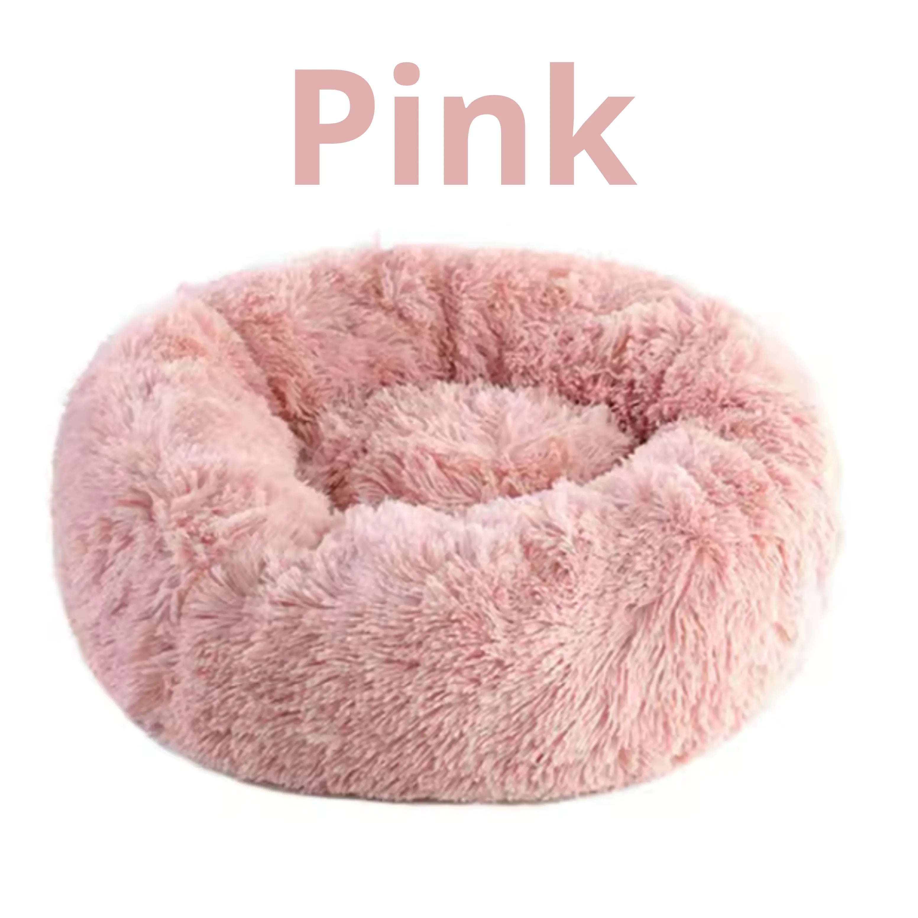 Anxiety-Relieving Plush Donut Pet Bed