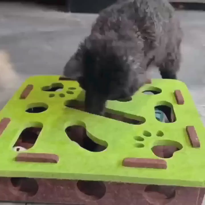 Scratch-Resistant Silent Felt Cat Puzzle Box