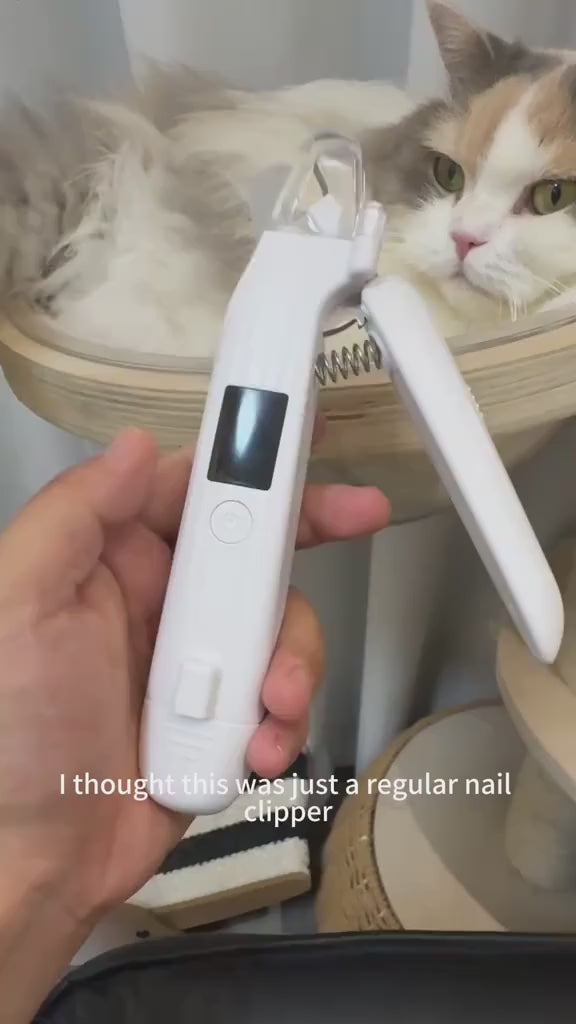 2-in-1 LED Bloodline-Illuminating Pet Nail Clipper & Grinder